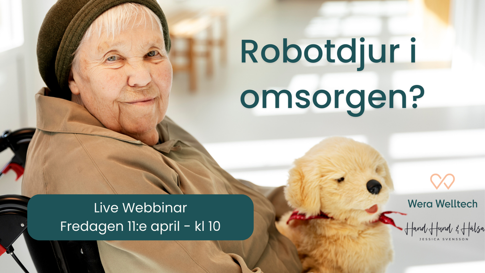 Kvinna med robothund
