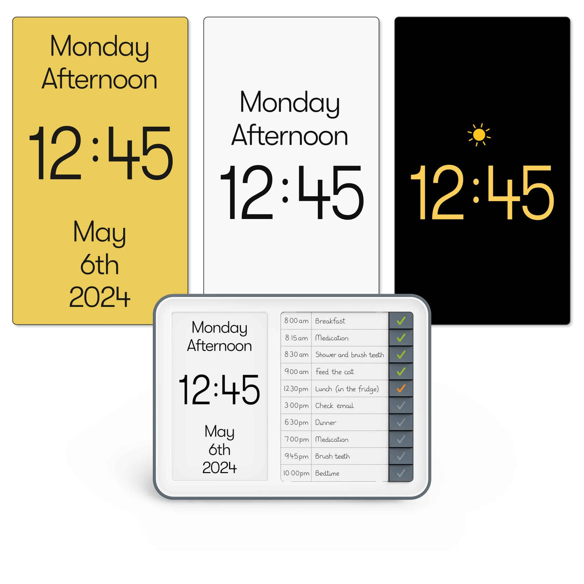 Dementia clock with daily structure – Relish Day Hub