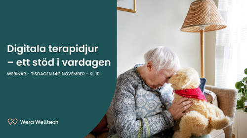 Webbinar - Digitala terapidjur – ett stöd i vardagen